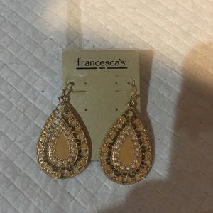 Francesca’s gold tone earrings
